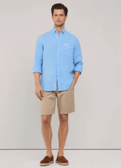 regular fit linen shirt