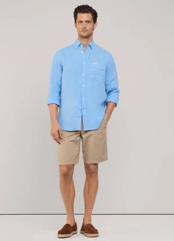 regular fit linen shirt