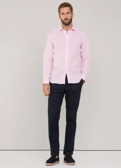 regular fit linen shirt