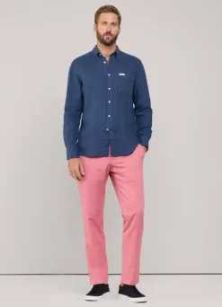 regular fit linen shirt