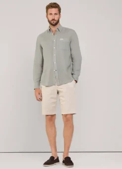 regular fit linen shirt