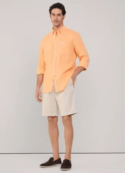 regular fit linen shirt
