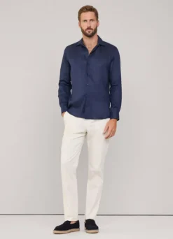 regular fit linen shirt