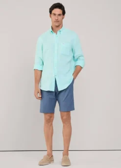 regular fit linen shirt