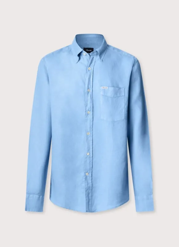 regular fit linen shirt