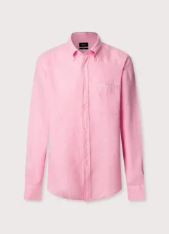 regular fit linen shirt