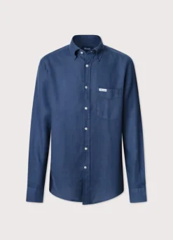 regular fit linen shirt