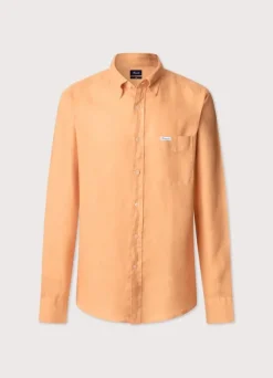 regular fit linen shirt