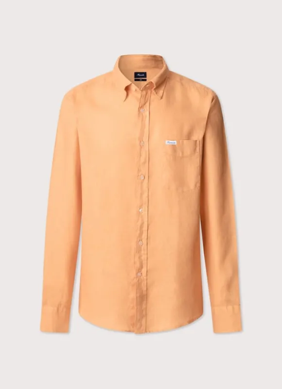 regular fit linen shirt