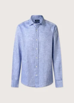 regular fit linen shirt