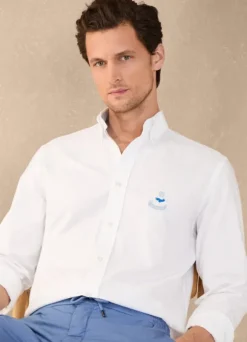 regular fit pinpoint shirt