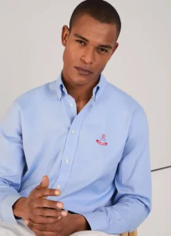 regular fit pinpoint shirt