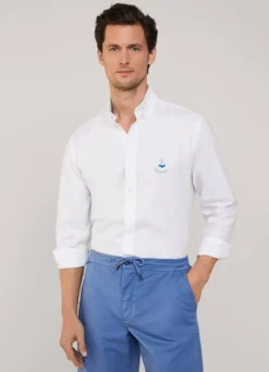 regular fit pinpoint shirt