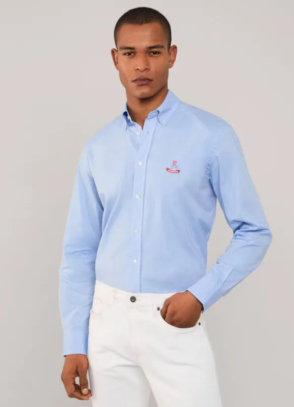 regular fit pinpoint shirt