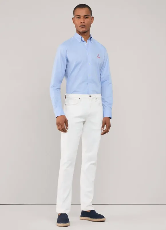 regular fit pinpoint shirt