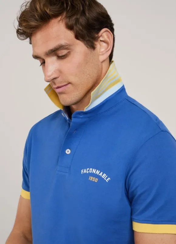 regular fit pique polo