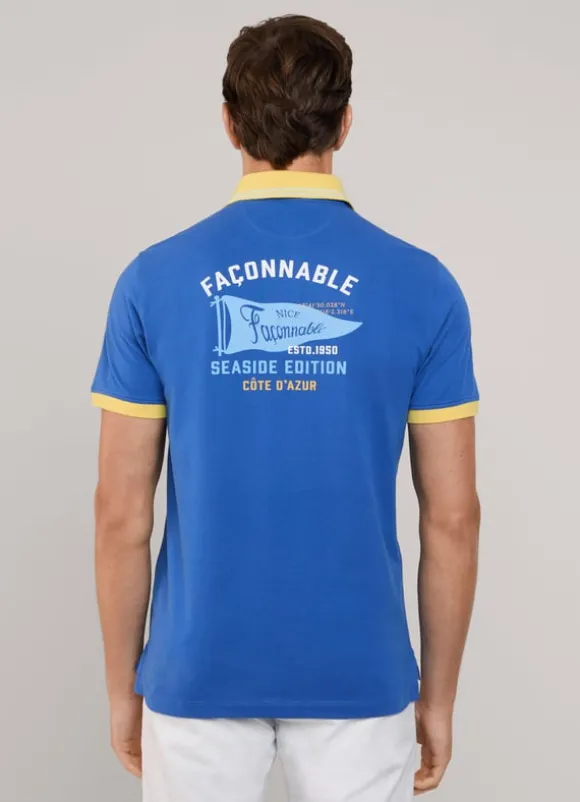 regular fit pique polo