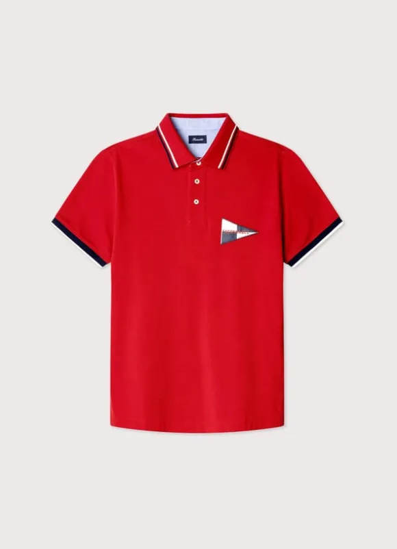 regular fit pique polo