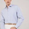 regular fit regimental striped poplin shirt