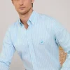 regular fit regimental striped oxford shirt