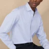 regular fit regimental striped poplin shirt