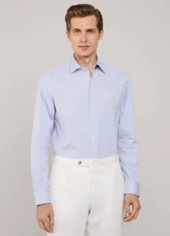 regular fit regimental striped poplin shirt