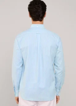 regular fit regimental striped oxford shirt