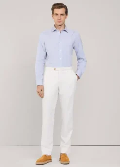 regular fit regimental striped poplin shirt