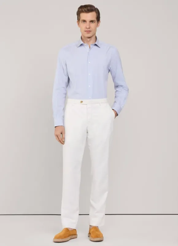 regular fit regimental striped poplin shirt