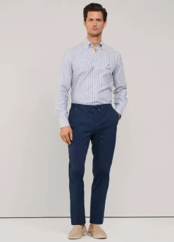 regular fit regimental striped oxford shirt