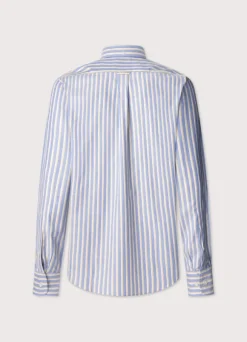 regular fit regimental striped oxford shirt