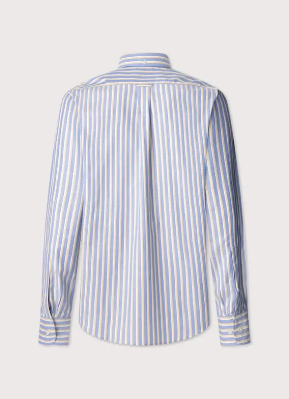 regular fit regimental striped oxford shirt