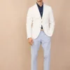 regular fit seersucker trousers