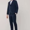 regular fit seersucker trousers