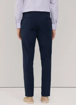 regular fit seersucker trousers