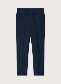 regular fit seersucker trousers