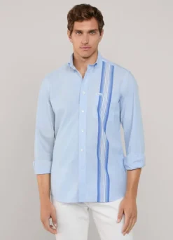 regular fit side tape fil a fil shirt