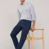 regular fit stretch trousers