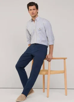regular fit stretch trousers
