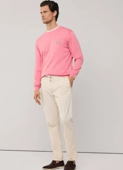 regular fit stretch trousers
