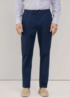 regular fit stretch trousers