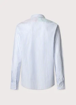 regular fit striped cotton linen shirt