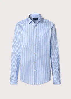 regular fit striped fil a fil shirt