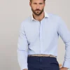 regular fit striped fil-a-fil shirt