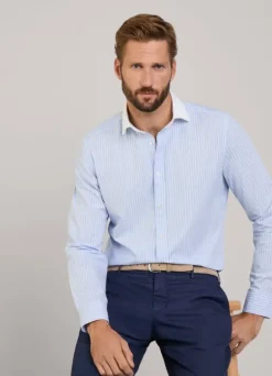 regular fit striped fil-a-fil shirt