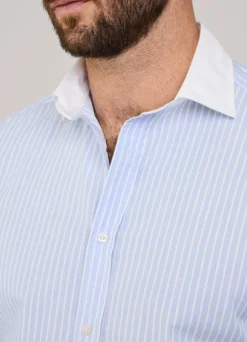 regular fit striped fil-a-fil shirt