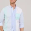 regular fit striped oxford shirt