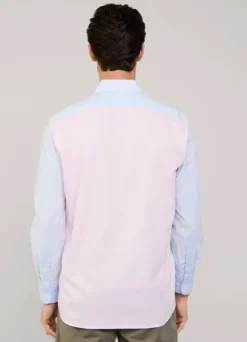 regular fit striped oxford shirt