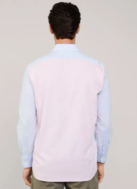 regular fit striped oxford shirt