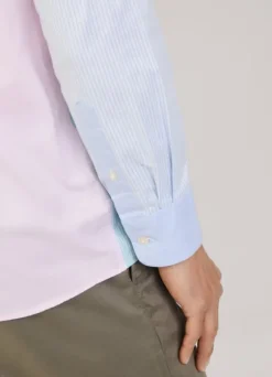 regular fit striped oxford shirt